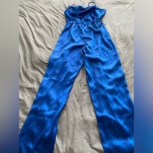 Elegant vintage 80s  Blue Women's Jumpsuit